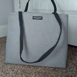 Kate Spade Black and White Houndstooth Tote Vintage